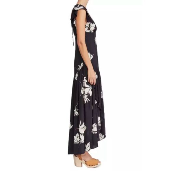 Free People She's A Waterfall Cascading High/Low Maxi Dress Women's 2 - Picture 2 of 13